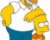 Фейсбук стикер - Хоумър се подпира на Барт