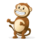 Анимирана маймунка танцува
